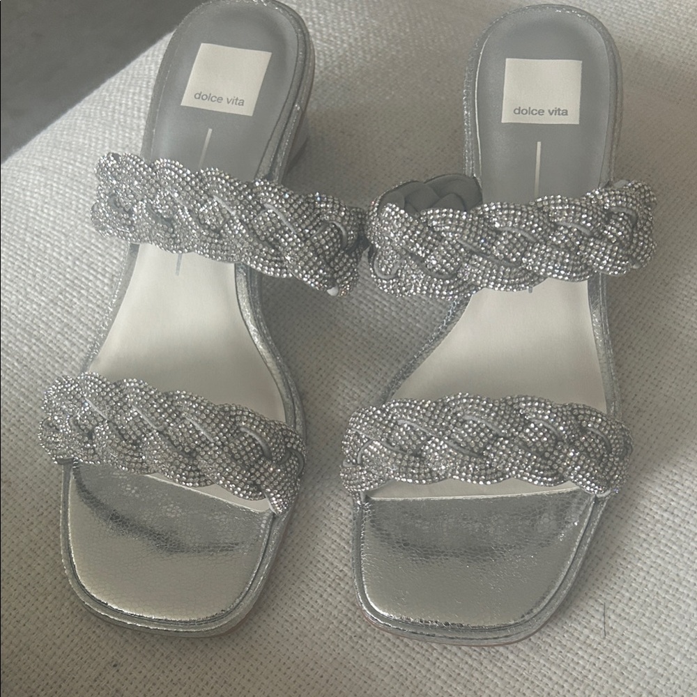 Dolce Vita Ronan Rhinestone Braided Sandals